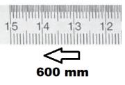 HORIZONTAL FLEXIBLE RULE CLASS II RIGHT TO LEFT 600 MM SECTION 30x1 MM<BR>REF : RGH96-D2600E150